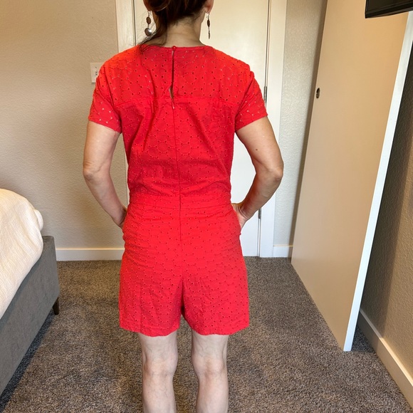 Banana Republic deep salmon romper - Picture 2 of 3